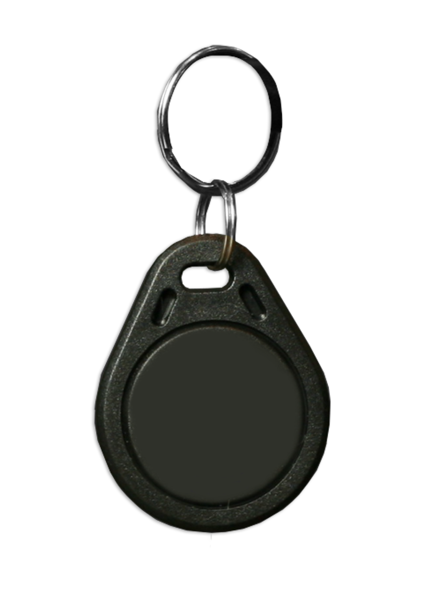 Contactless NFC Bespoke PVC Black Keyring