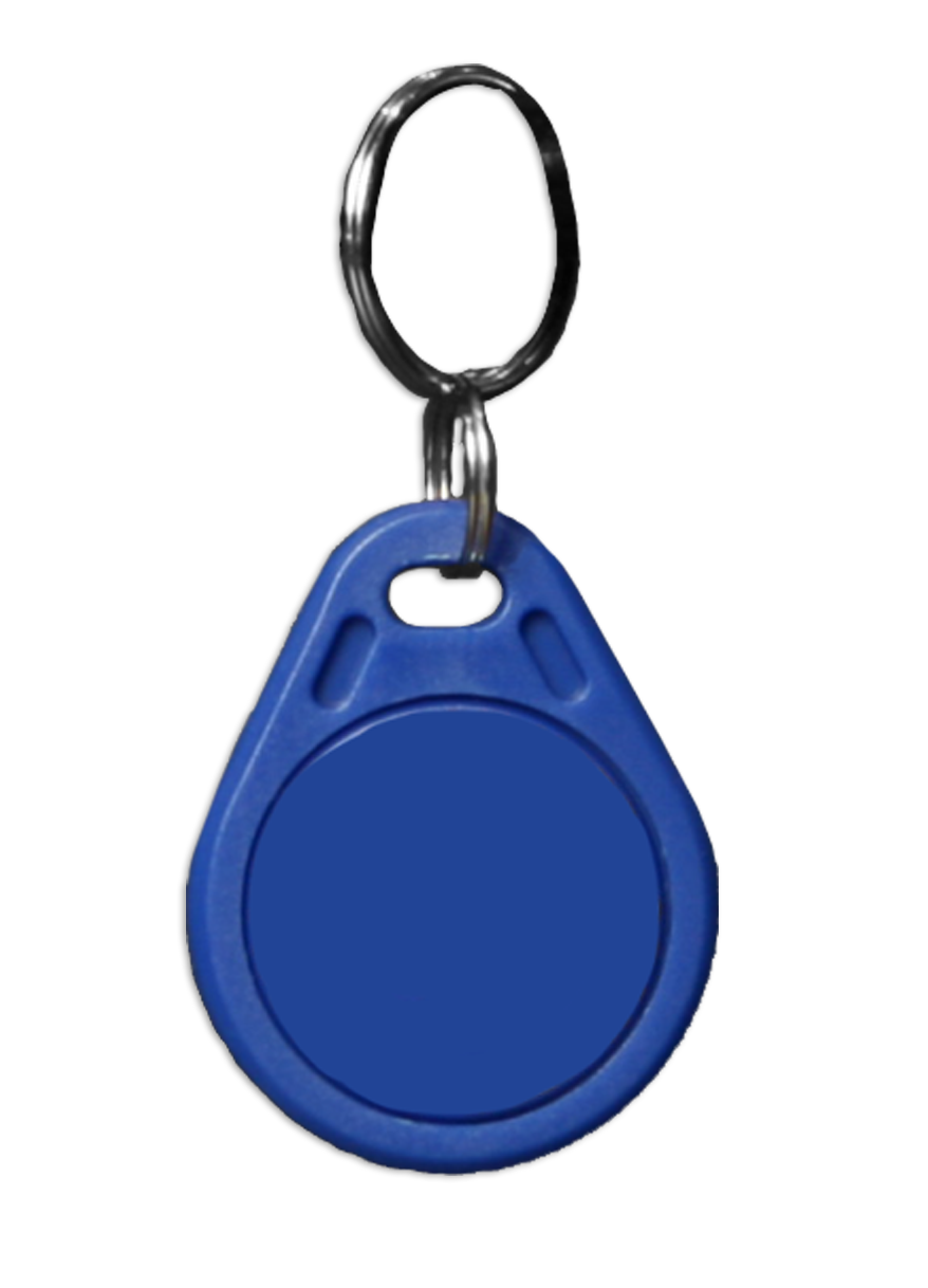 Contactless Bespoke PVC Blue Keyring