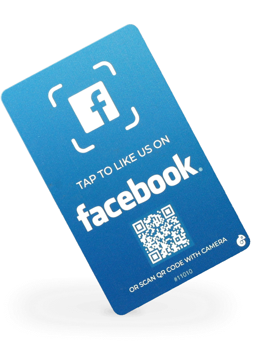 Contactless NFC Facebook Card