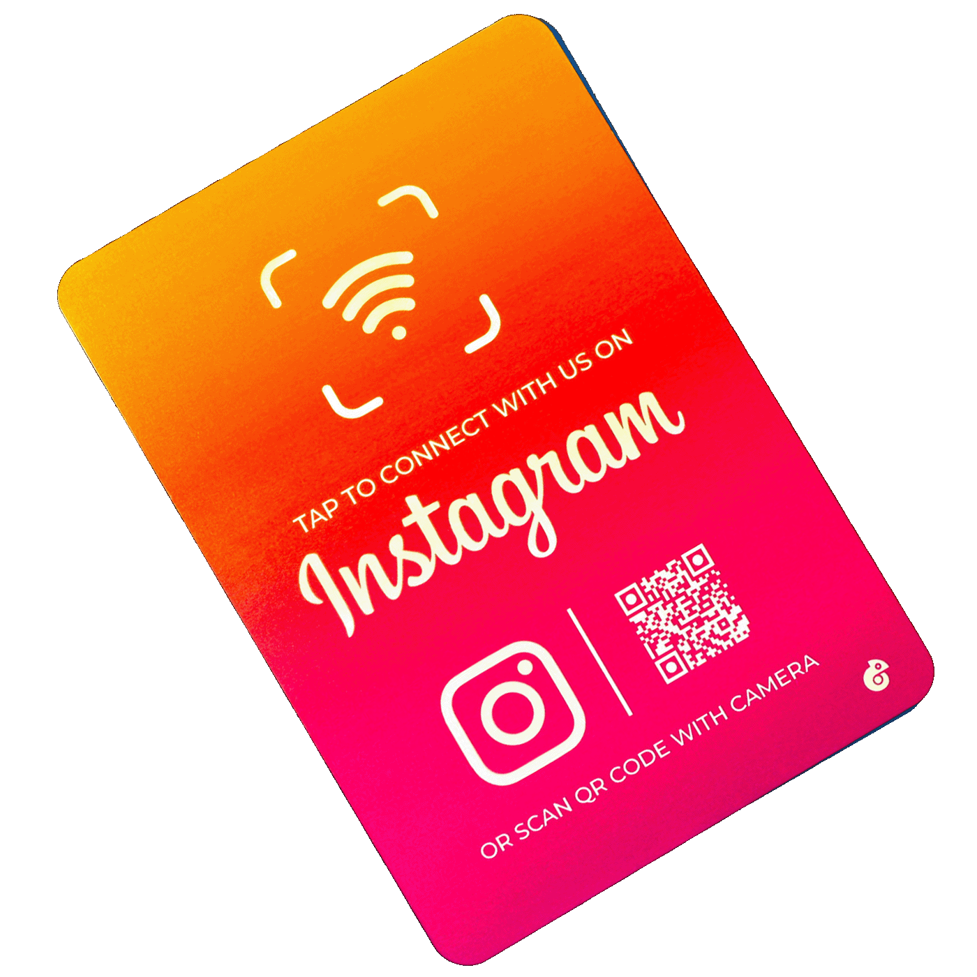 Contactless Instagram Social Media A5 Foam Board Sign