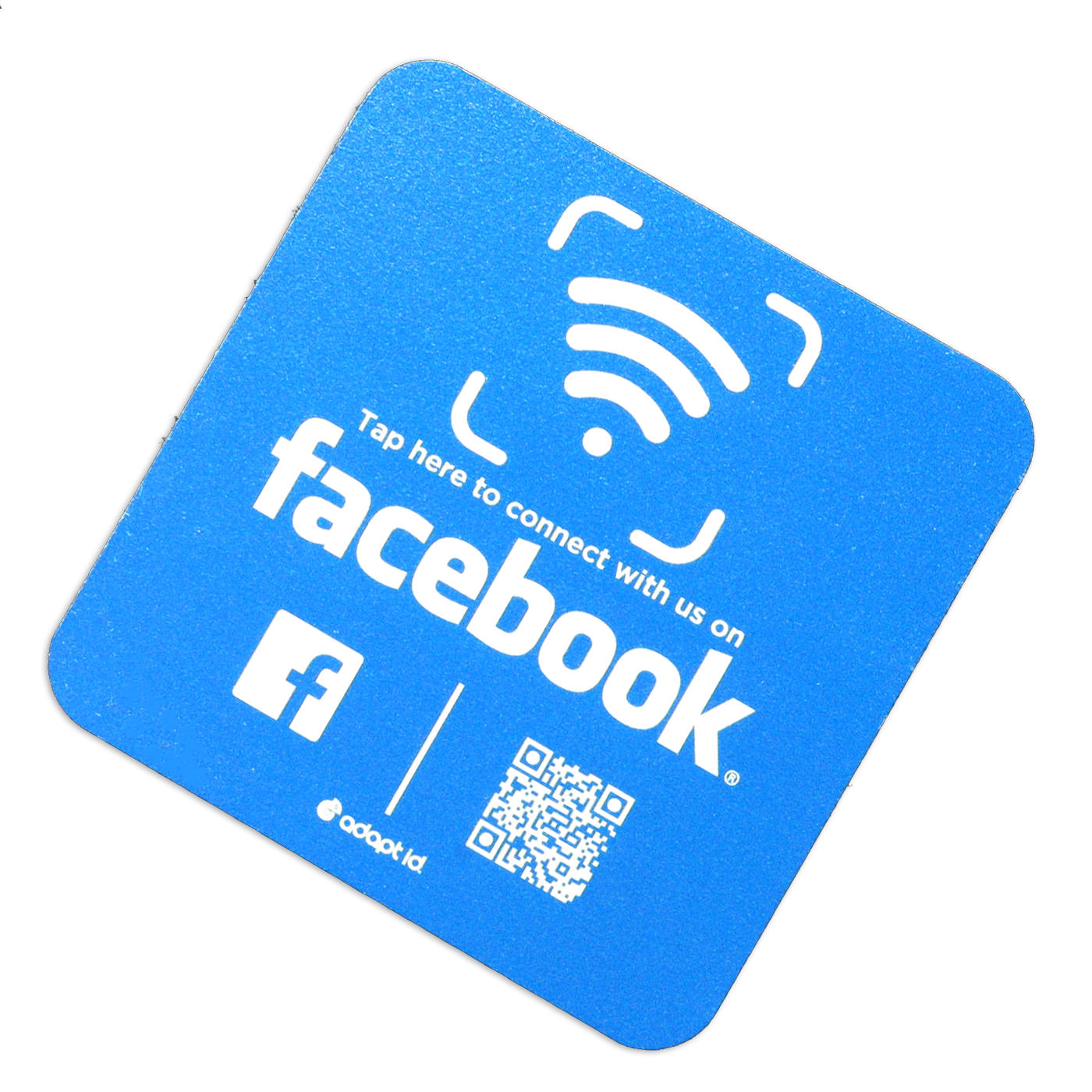 Contactless Facebook 100mm Square Foam Board