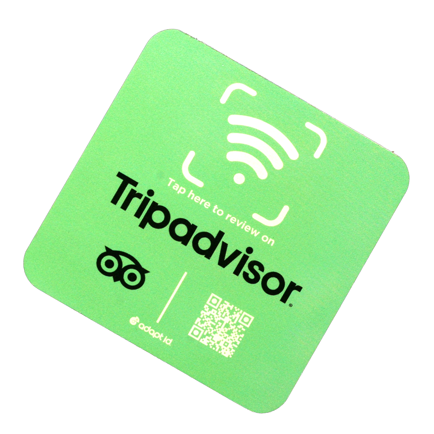 Contactless Tripadvisor Social Media 100mm Square Foam Board