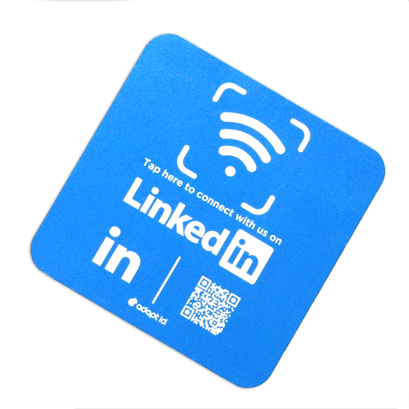 Contactless Linkedin Social Media 100mm Square Foam Board