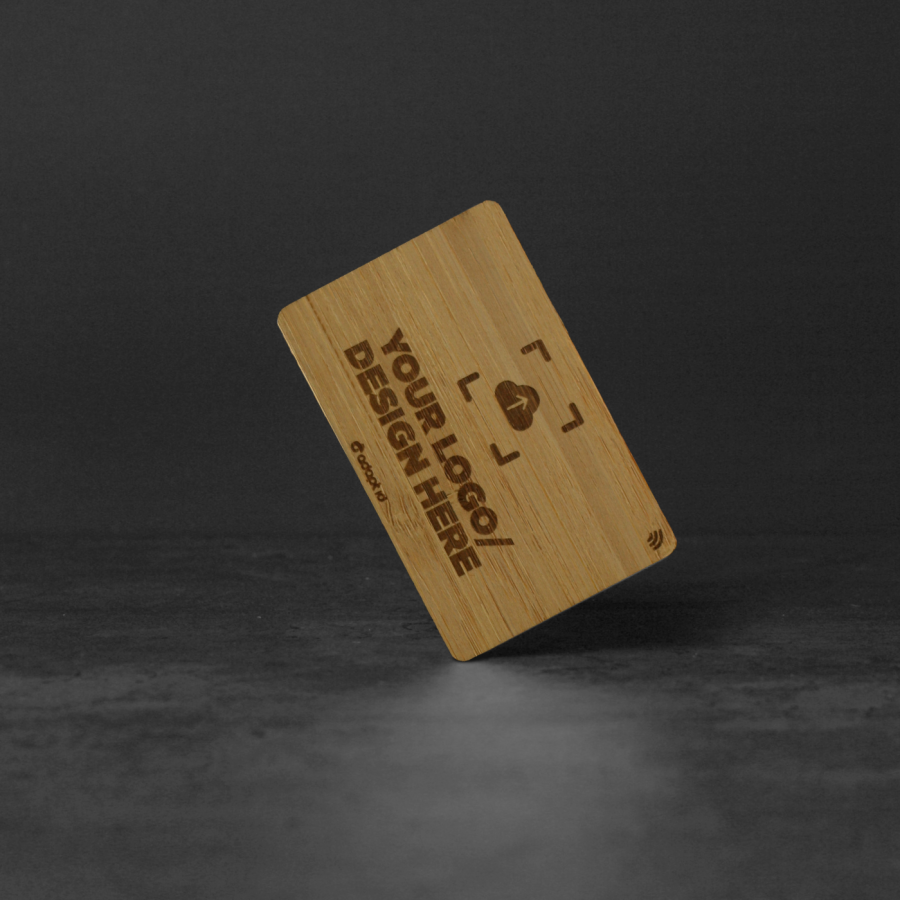 Laser Engraved Contactless Bamboo Business Card