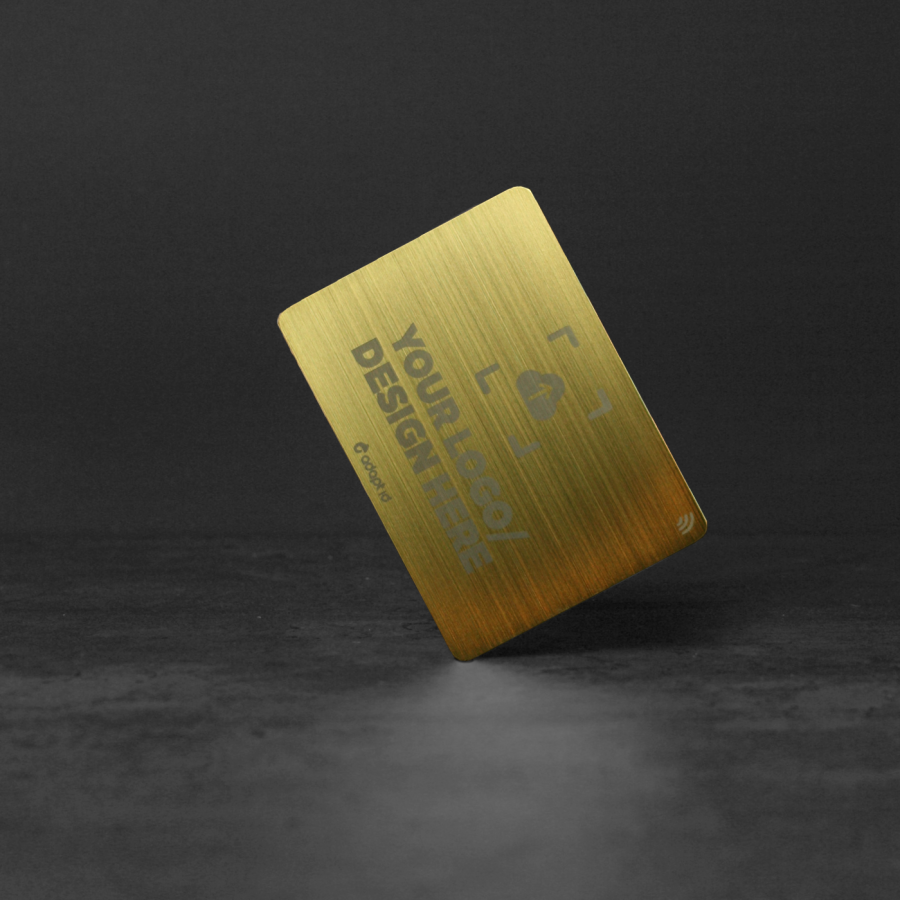 Laser Engraved Gold Contactless Business Card