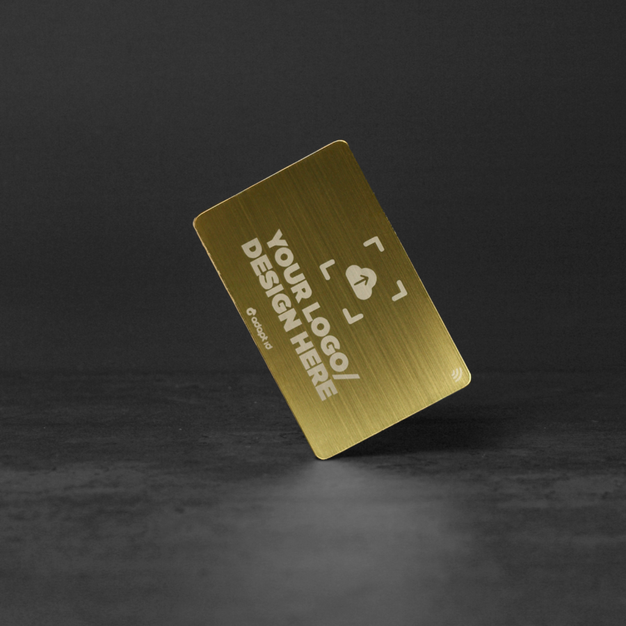 Laser Engraved Gold Contactless Business Card