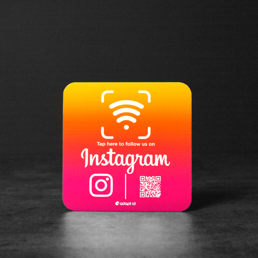 Contactless Instagram 100mm Square Foam Board