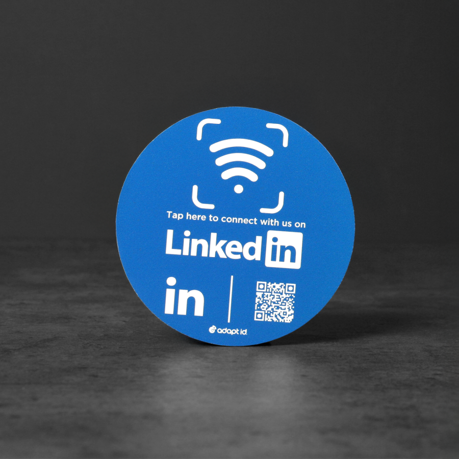 Contactless Linkedin Social Media Placemat