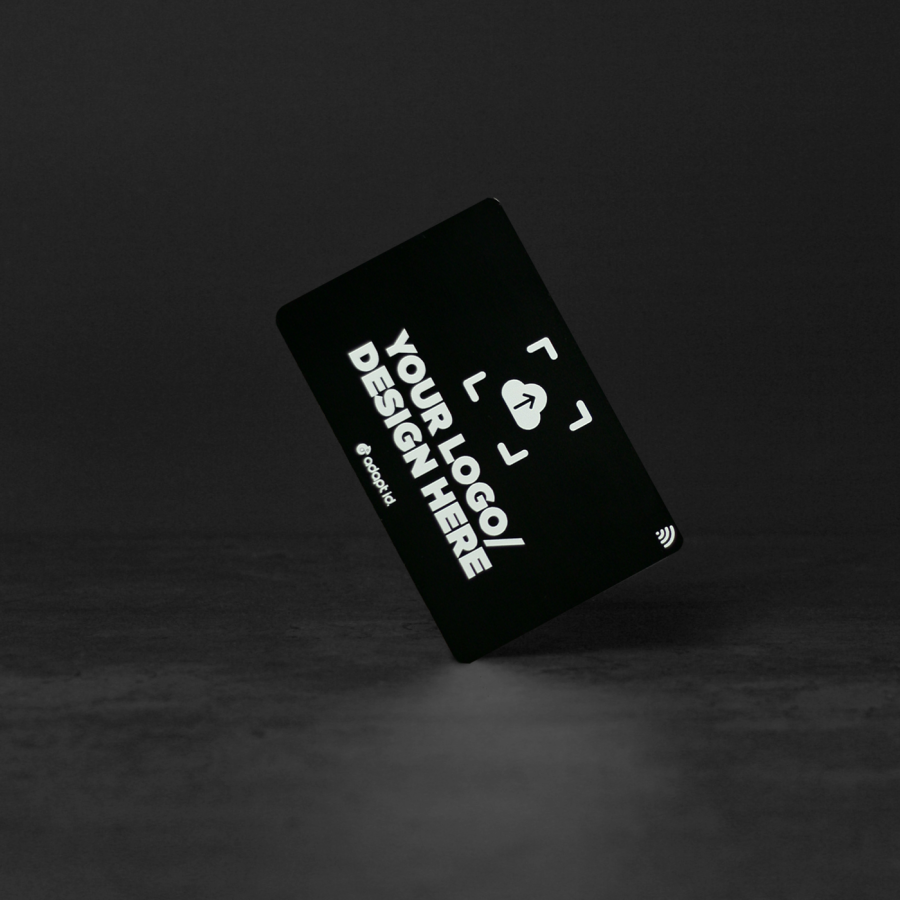 Contactless Bespoke Business Card Black Metal