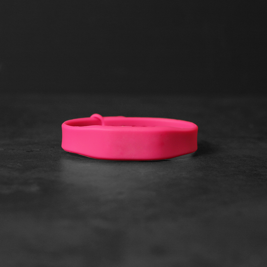 Bespoke Pink NFC Silicone Wristband