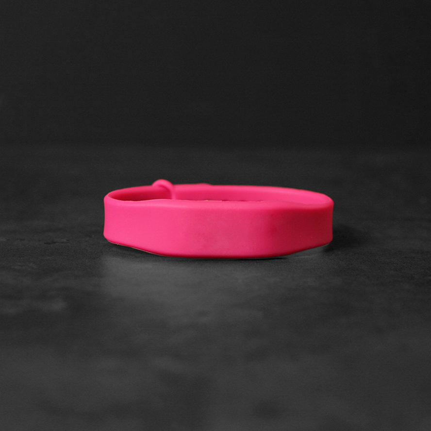 Bespoke Pink NFC Silicone Wristband