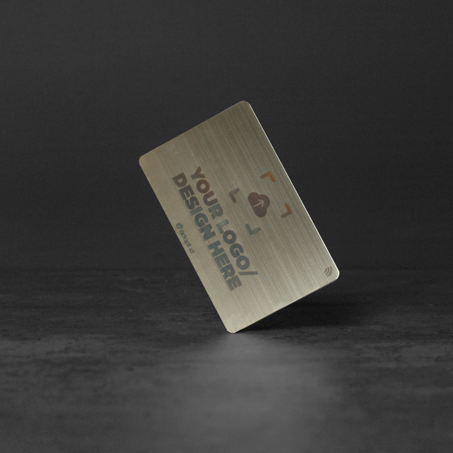 Laser Engraved Stainless Steel NFC Business Card