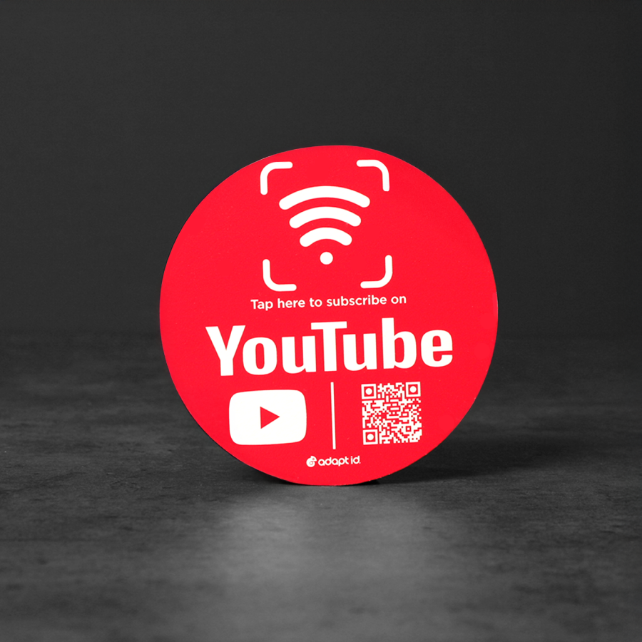 Contactless Youtube Social Media Placemat